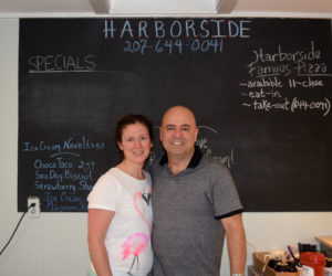 Carolyn and Bill Demase are the new owners of Harborside, a convenience store and restaurant at 2075 Route 129 in South Bristol. The couple bought the store in August 2017 and opened in early July. (Jessica Clifford photo)