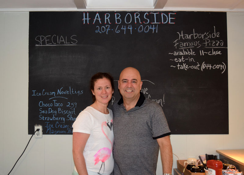 Carolyn and Bill Demase are the new owners of Harborside, a convenience store and restaurant at 2075 Route 129 in South Bristol. The couple bought the store in August 2017 and opened in early July. (Jessica Clifford photo)