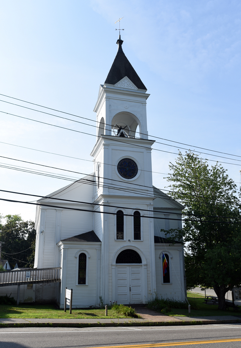 Broad Bay Church, in downtown Waldoboro, Wednesday, Aug. 8. The church has begun a $750,000 capital campaign. (Jessica Picard photo)