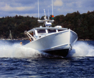 A 40-foot YB lobster boat built for Adam Gamage, of South Bristol.