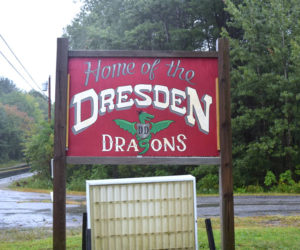 The new Dresden Elementary School sign. (Jessica Clifford photo)