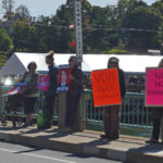 Group Protests Kavanaugh Nomination on Damariscotta-Newcastle Bridge