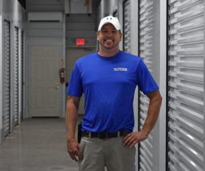 Ben Ellinwood, of Rock Solid Storage, inside his new climate-controlled storage facility in Waldoboro. (Alexander Violo photo)