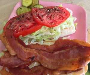 A BLT, before it's slapped together. (Suzi Thayer photo)