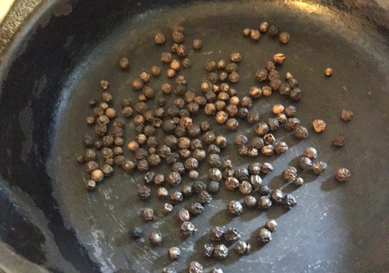Pan-roasted peppercorns are aromatic and oh-so-good! (Suzi Thayer photo)