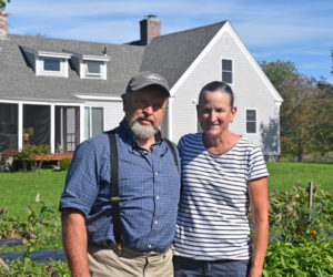 Don and Marcia Lyon own SeaLyon Farm on Route 218 in Alna. The Lyons are members of the United Farmer Veterans of Maine. (Jessica Clifford photo)