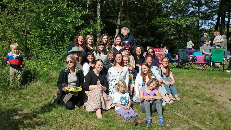 Carolyn Blouin (back right) poses for a photo with the Eddyblouin family during the family's annual Memorial Day party in 2017, days before her death in a head-on car crash. The driver of the other car was allegedly under the influence of drugs and faces several criminal charges, including manslaughter. (Photo courtesy Allison Eddyblouin)