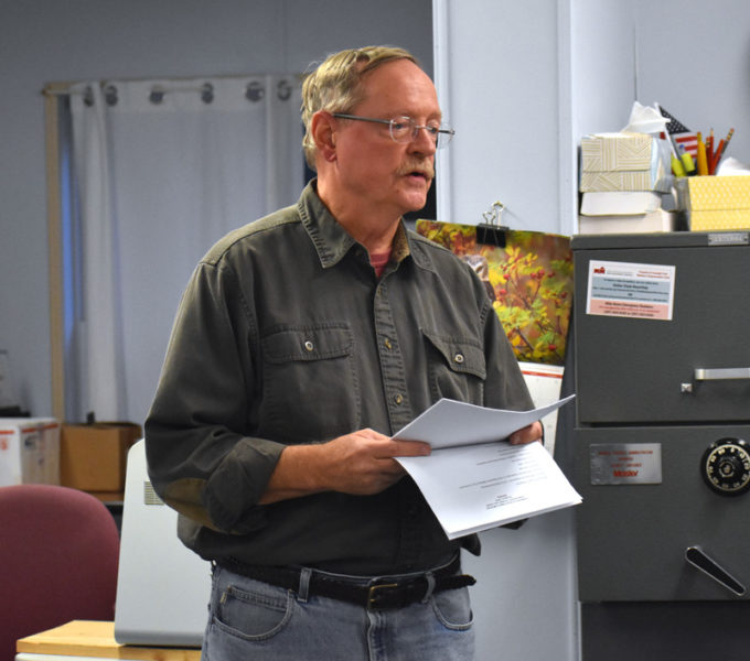 Somerville Emergency Management Director David Greer discusses the Federal Emergency Management Agency's withholding of $20,000 in reimbursement for storm damage. (Alexander Violo photo)