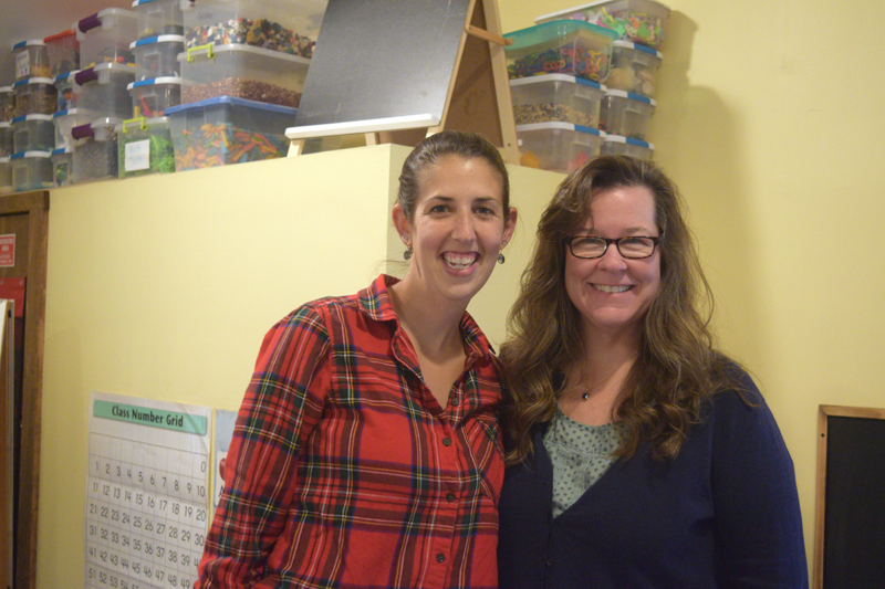 Brandi Grady (left) and Melissa Vallieres are the founders and owners of Sheepscot Valley Hinterland Preschool. They have 10 and 18 years of experience in education, respectively. (Jessica Clifford photo)