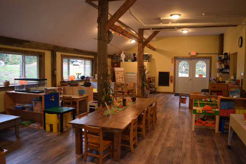 Inside the Sheepscot Valley Hinterland Preschool. The preschool accepts children ages 40 months to 6 years. (Jessica Clifford photo)