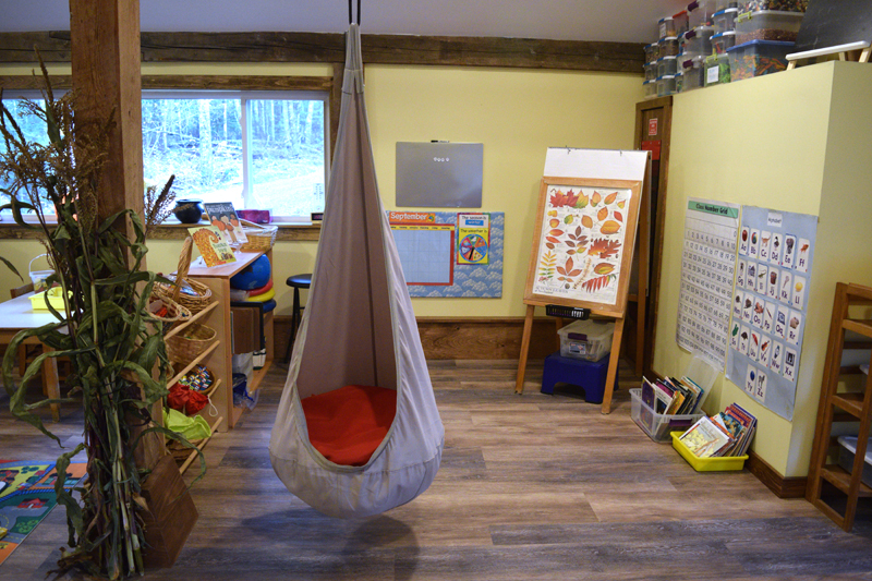 Inside the Sheepscot Valley Hinterland Preschool. Owners and teachers Melissa Vallieres and Brandi Grady hope to enroll 20 students. (Jessica Clifford photo)