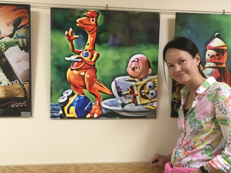 Judy Bernier, of Waldoboro, is the current artist showing work in the hall gallery at LincolnHealth Â– Miles Campus.