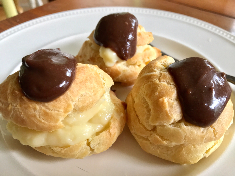 Cream puffs, or profiteroles, are wicked elegant. (Suzi Thayer photo)