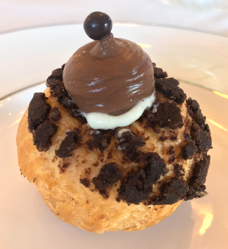 One of pastry chef Alex Tallen's exquisite cream puffs. (Suzi Thayer photo)