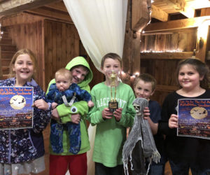 From left: Lilly LaBrie, Oliver Blakesley holding Ida Morgner, Phin Hansbury, Eamonn Hansbury, and Josephine Shea.