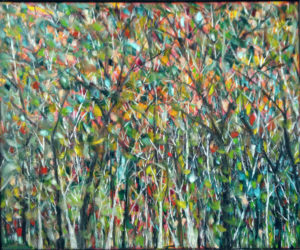 "Trees," an oil painting by Cory Stafford.