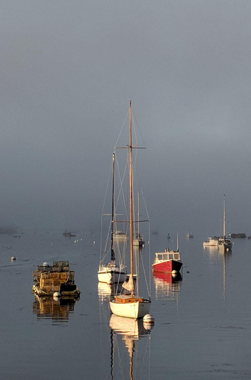 Dick Morrison, of Boothbay Harbor, received the most votes with his photo of boats in the harbor on a foggy day to become the ninth monthly winner of the 2018 #LCNme365 photo contest. Morrison will receive a $50 gift certificate to Mammy's Bakery courtesy of Farrin Properties, of Damariscotta, the sponsor of the September contest.