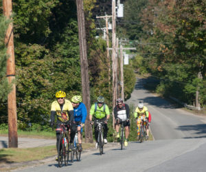 Share the Road with Carol is a memorial bike ride in Windsor and Whitefield held to honor the memory of Dr. Carol Eckert and to promote the cause of bicycle safety. (Photo courtesy Jeffrey Frankel)