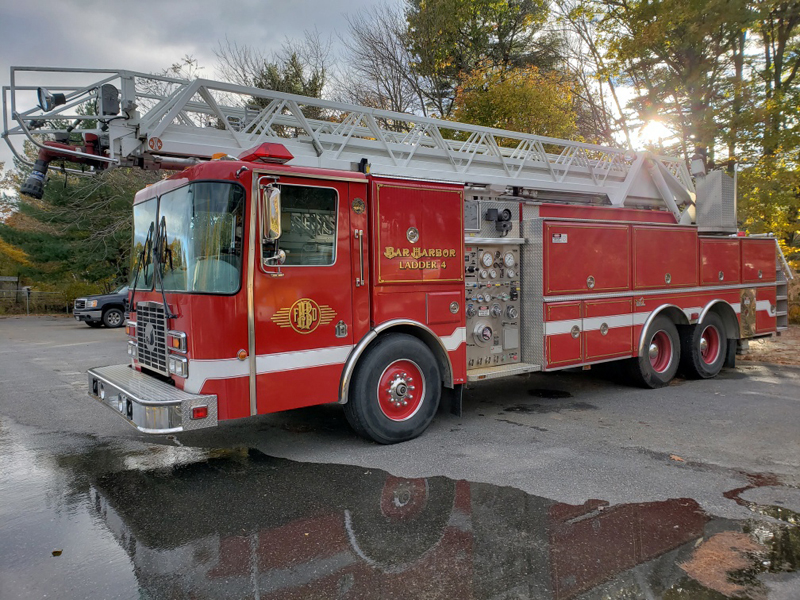 The town of Dresden is considering whether to buy this 1994 ladder truck. (Photo courtesy Steve Lilly)