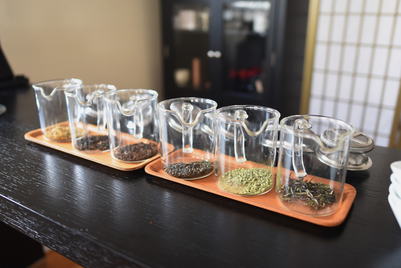 A sampling of Samovar Tea leaves at the business's new location in Newcastle, Friday, Nov. 9. (Jessica Picard photo)