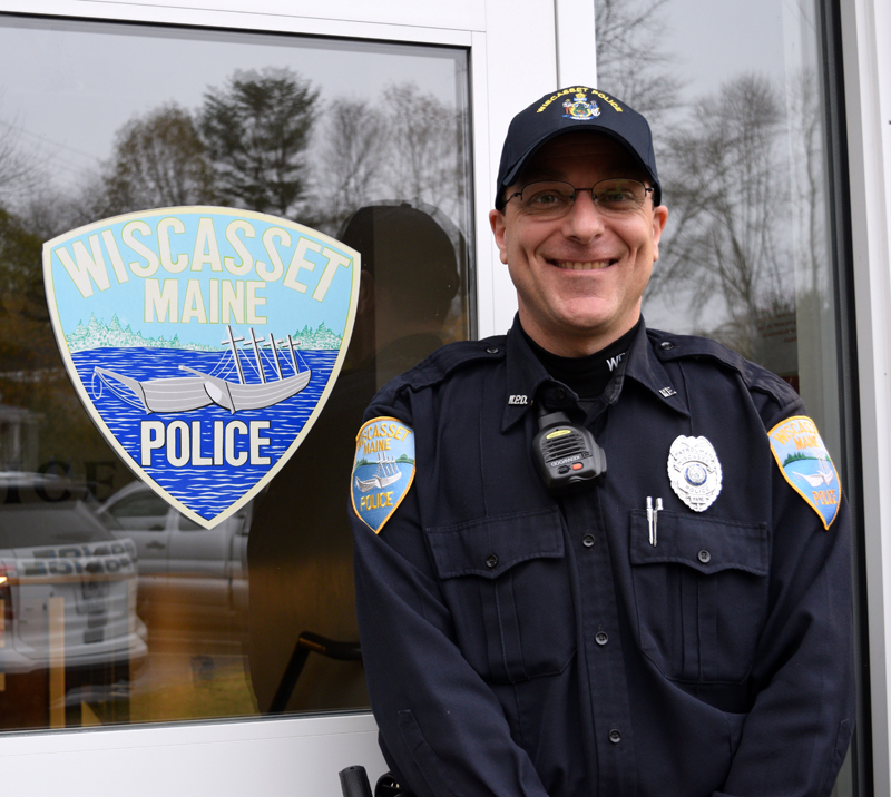 Wiscasset School Resource Officer Cory Hubert. (Jessica Clifford photo)