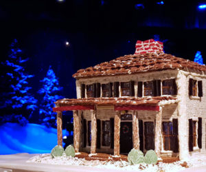A gingerbread mansion.