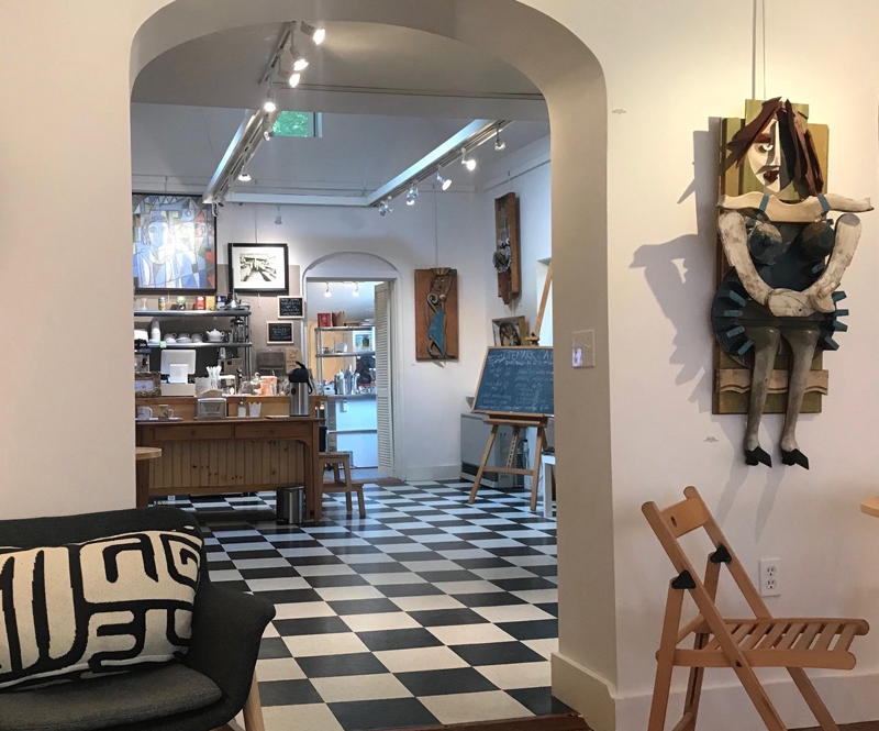 The interior of the Tidemark Gallery & Cafe.