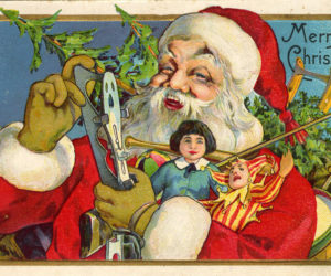 A 1915 Christmas postcard. (From the Marjorie and Calvin Dodge collection)
