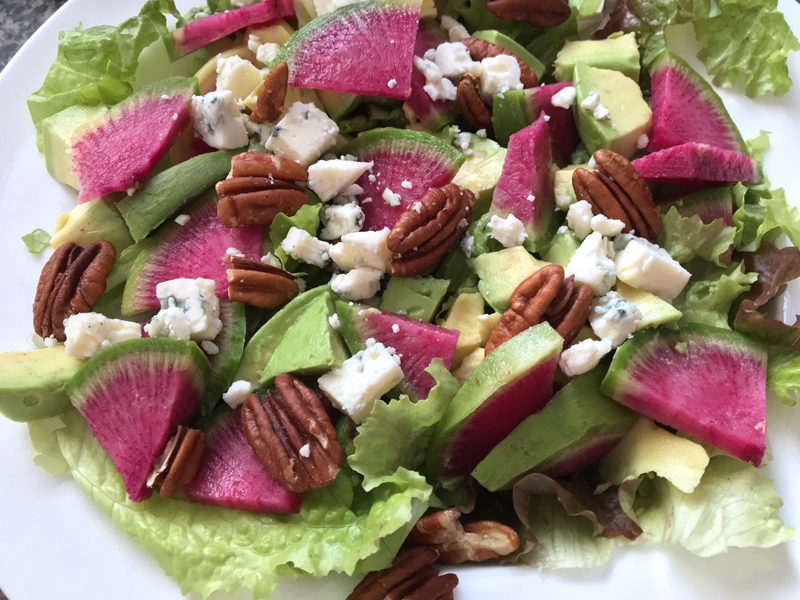 A salad fit for a princess, and a painting. (Suzi Thayer photo)