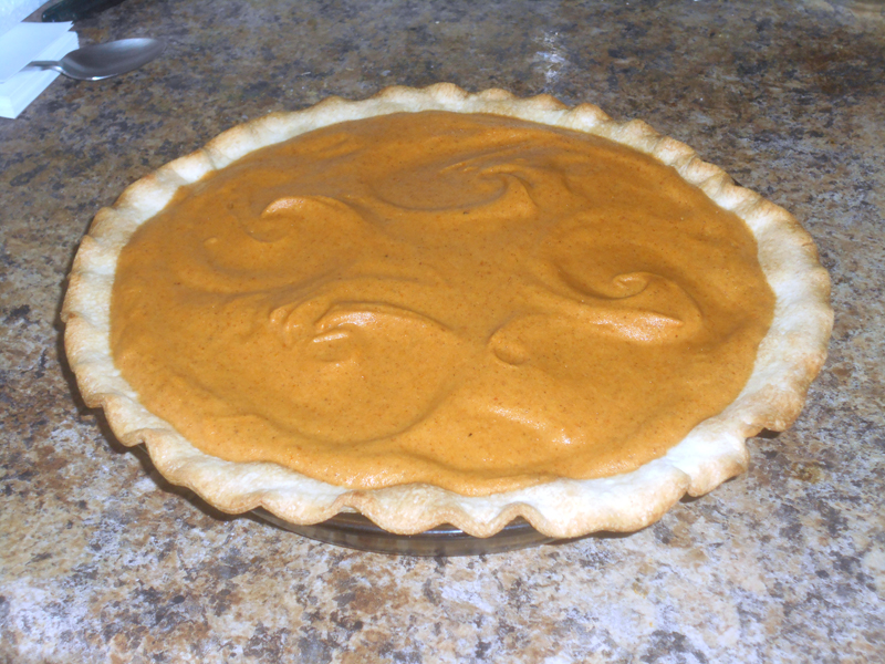 Delicious, light, fluffy pumpkin chiffon pie, by Jill Rice and Mamie Eisenhower. (Photo courtesy Jill Rice)