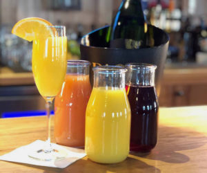 The Harbor Room, in New Harbor, has recently added bottomless mimosas to its Sunday brunch offerings.