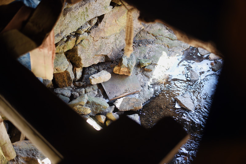 Water runs underneath the mill Thursday, Jan. 17. (Jessica Picard photo)