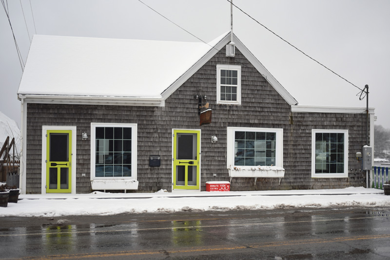 The owner of 27 Main St. in Damariscotta hopes to open a farm-to-table restaurant in the building in June. (Jessica Picard photo)