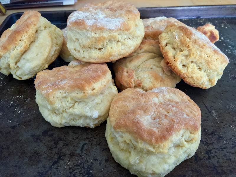 There are few things better than a hot biscuit fresh out of the oven -- with butter. (Suzi Thayer photo)