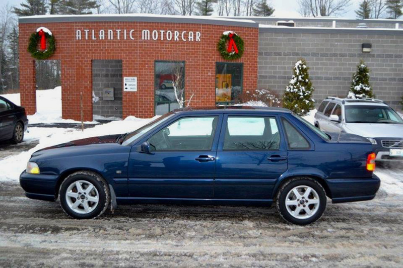Atlantic Motorcar Center, of Wiscasset, gave this Volvo S70 to the Jones family, of Alna, in 2015. After using the car to transport their 14-year-old son to cancer treatment, the family regifted the car to another family with cancer treatment-related transportation needs. (Photo courtesy Atlantic Motorcar Center)