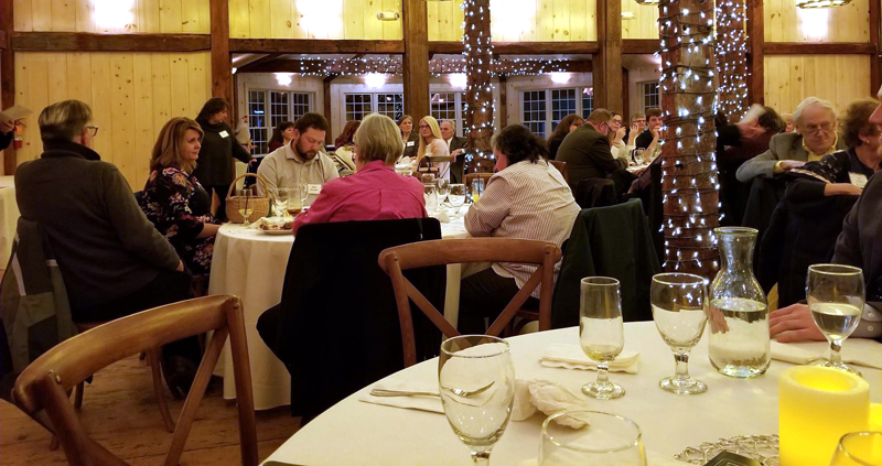 Attendees at the Wiscasset Area Chamber of Commerce's eighth annual award dinner at The 1812 Farm in Bristol on Thursday, Feb. 7.