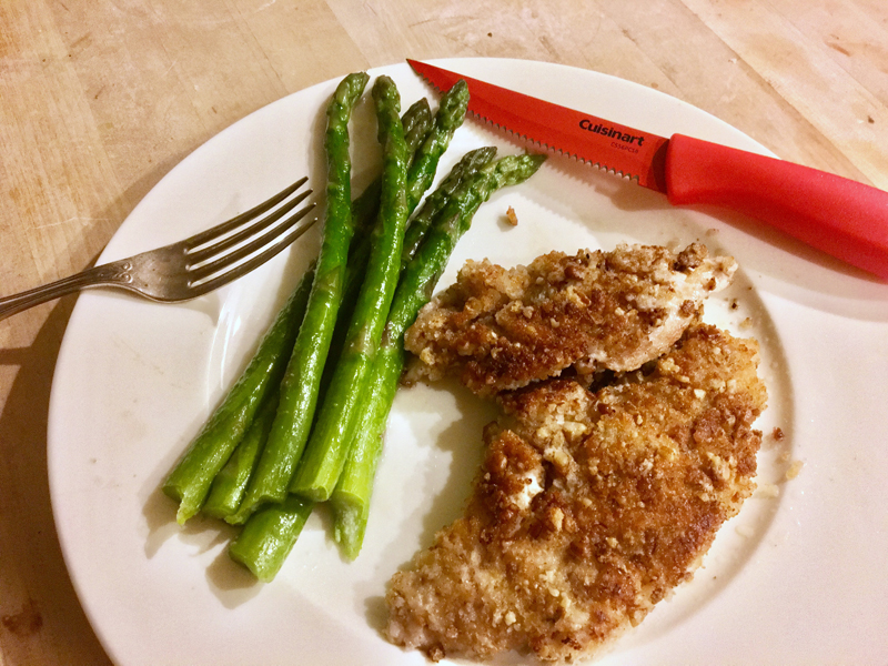 Pecan-crusted chicken is outrageous. (Suzi Thayer photo)