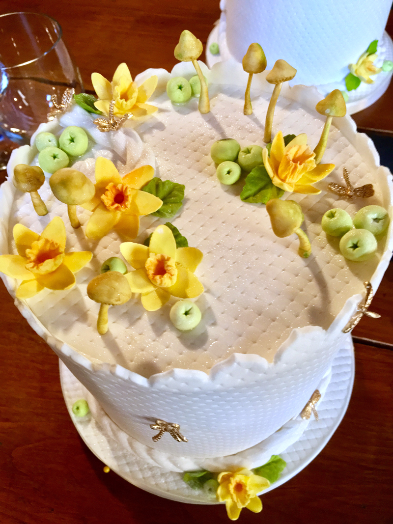 My friend Trisha Moroz made me another cake last week. She knows I hate mushrooms. :-) But I love daffodils. Lucky me. (Suzi Thayer photo)