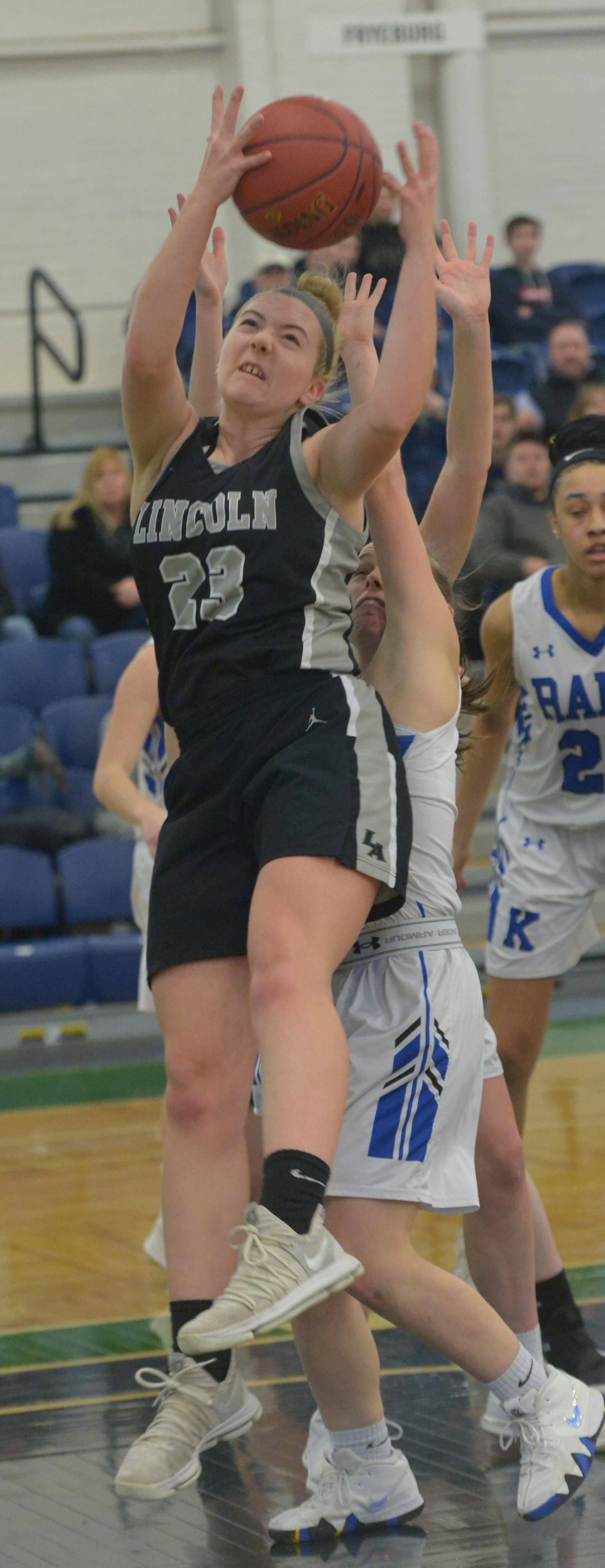 Lizzie Ober grabs a rebound for the Eagles. (Paula Roberts photo) - The ...