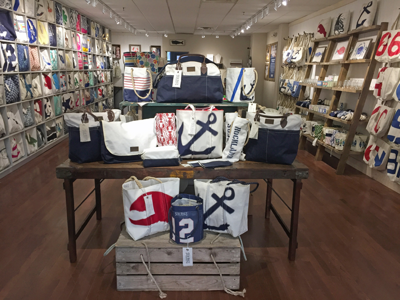 The interior of a Sea Bags store in Rockland. (Photo courtesy Sea Bags)