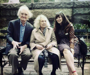 From left: John Morris; his wife, Francesca Morris; and their granddaughter, Hayley Morris, in 2013. (Photo courtesy Hayley Morris)