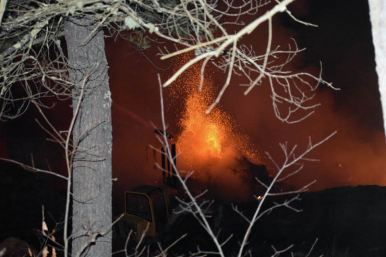Fire Destroys Sawmill at N.C. Hunt Lumber in Jefferson, Business Plans to Rebuild The Lincoln