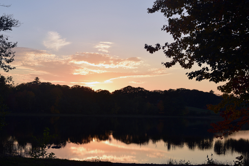 Clary Lake from the Jefferson boat launch in fall 2018. Midcoast Conservancy plans to apply for a federal grant to research the feasibility of fish passage to Clary Lake via the Clary Lake Dam. (Jessica Clifford photo, LCN file)