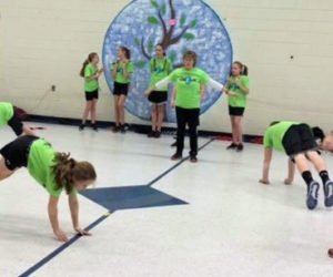 The South Bristol School jump-rope demo team performs at West Bath School and Nobleboro Central School. This was the team's second trip of the year during which it spreads the mission of disease prevention and health promotion by encouraging schools to begin their own jump rope program. There are several schools throughout the state of Maine that raise funds for the American Heart Association and the South Bristol School Spindrifters have inspired and continue to motivate schools all over the state.