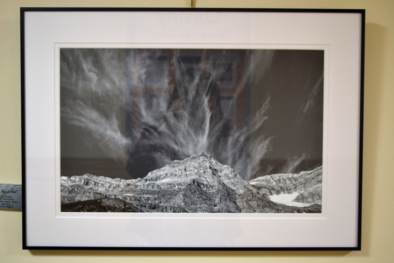 "Pope's Peak," a black-and-white framed photograph by Whitefield outdoors photographer Tony Marple. (Christine LaPado-Breglia photo)