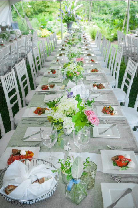 A Laura Cabot Catering event at the Coastal Maine Botanical Gardens in Boothbay. (Photo courtesy Michele Stapleton)