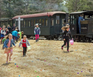 On Saturday, April 20, the Wiscasset, Waterville & Farmington Railway Museum will celebrate Easter on the narrow gauge with Easter Eggspress trains every 35 minutes from 10:50 a.m. until 3:30 p.m. (Photo courtesy Stephen Hussar)