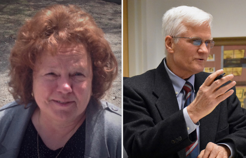 Sandra O'Farrell and Robert Butler, candidates for selectman in Waldoboro, will participate in a candidates forum at the municipal building Thursday, May 30.