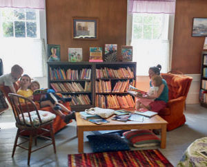 People enjoy relaxing and reading at Whitefield Library.