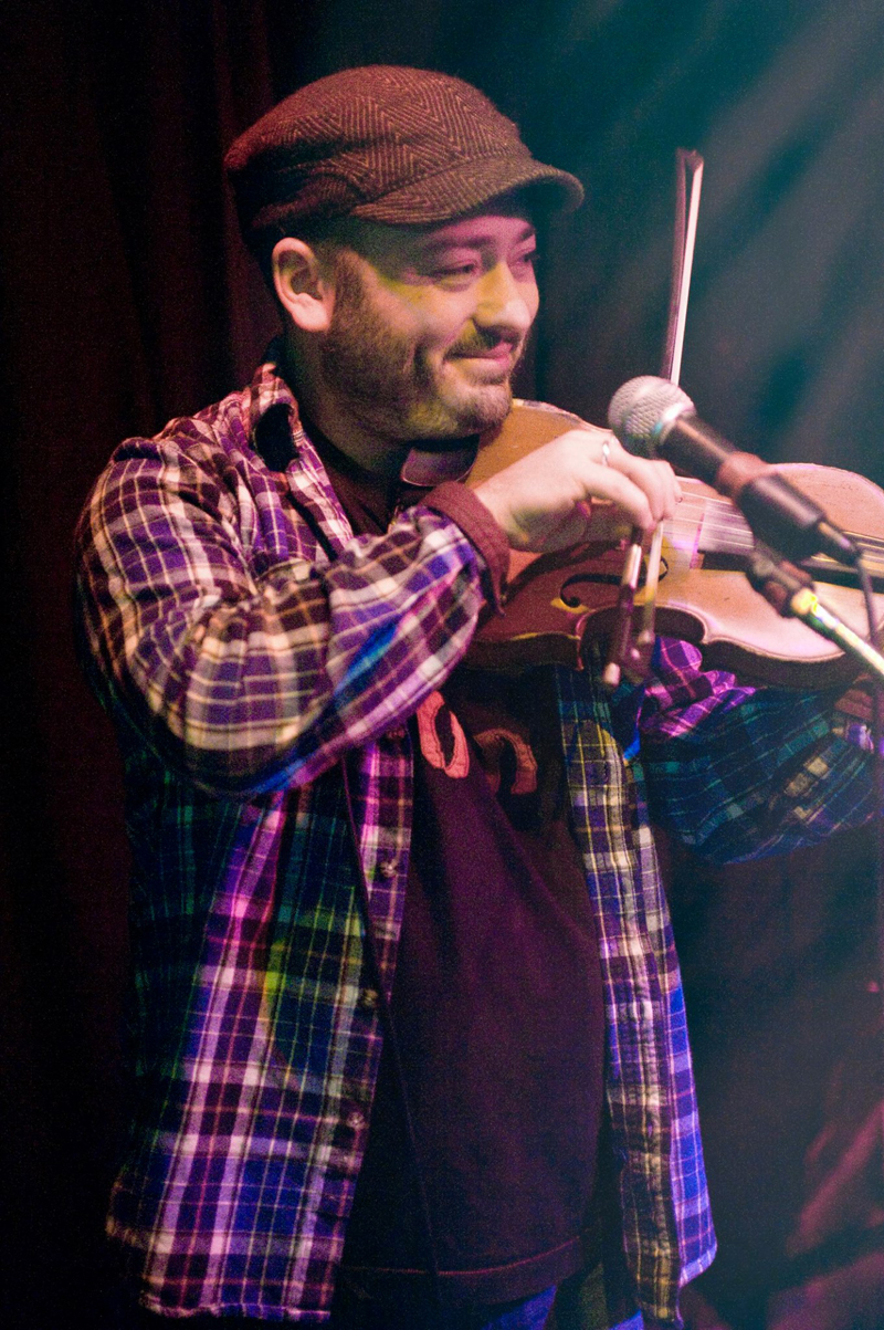 Damon Leibert performs on his fiddle. (Photo courtesy Andrew Browning)